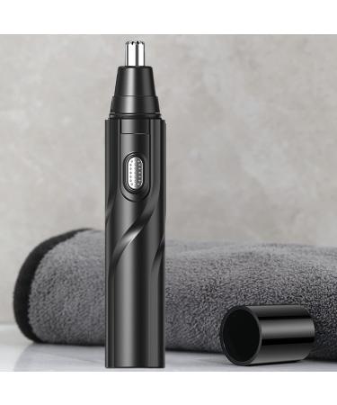 tinysiry Electric Nose Trimmer Quick Shave 360 Degree Rotation Handheld Nose and Ear Trimmer Painless Nose Hair Trimmer Battery Powered Nose Hair Cutter Black - Buy Online on GoSupps.com