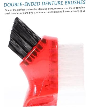 Magiclulu Double-Sided Prosthesis Toothbrush - 3 Pieces Mini Multi-Functional Oral Care Tool for Enhanced Mouth Cleaning - Buy Online on GoSupps.com
