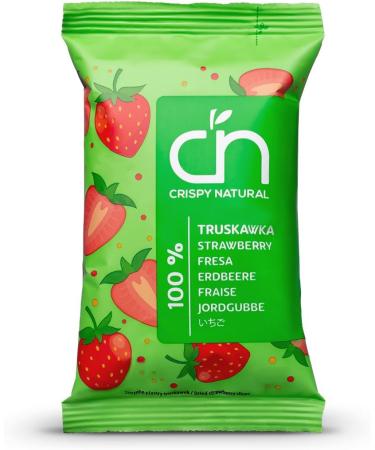 Crispy Natural Strawberry Chips 20 x 10g Crispy Natural Dried Fruit Chips Healthy Snack No Sugar Added Gluten Free Fiber Source Small Size - Buy Online on GoSupps.com