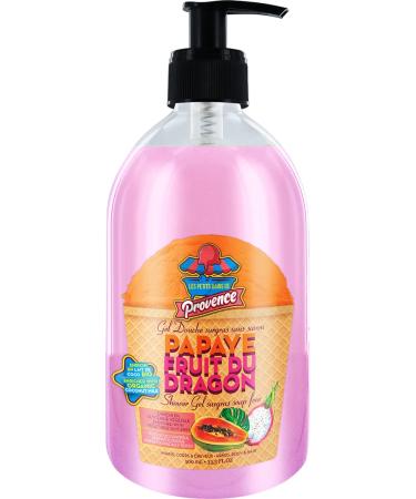 LES PETITS BAINS DE Provence Extra-rich soap-free shower gel with papaya and dragon fruit scent 500ml