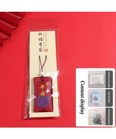 Spiritual Salt with Sachet Fragrant Bag Empty Bag Carrying Pouch Bag Hanging Blessings Pendant Good Wishes Style Chinese Peace Size - Buy Online on GoSupps.com