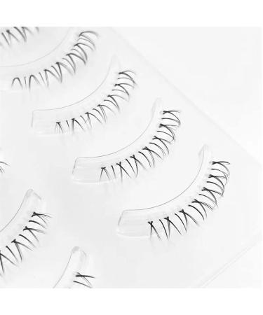 DAODER Bottom Lashes 5 Pairs 6mm - Mink Natural Wispy Lower Lashes Set with Clear Band for a Sexy Look - Buy Online on GoSupps.com