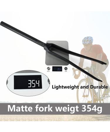 ROADNADO 700C Carbon Fiber Road Bike Fork | Ultralight 28.6mm Front Fork for 700C*23/25MM Wheels | Matte/Gloss Black - Buy Online on GoSupps.com