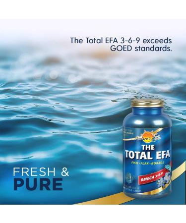 Nature's Life Total EFA Fish Oil 1200 mg | Organic Flaxseed & Borage Oils | Heart, Skin & Memory Support | 180 Softgels - Buy Online on GoSupps.com