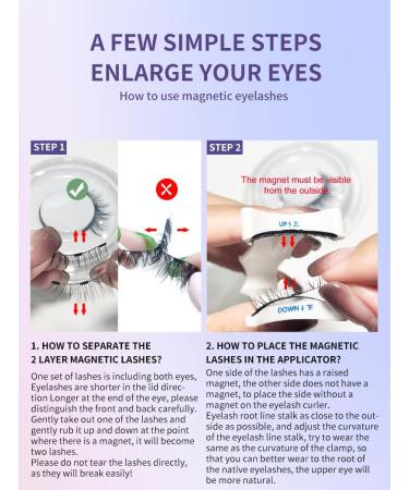 Wasado Magnetic Eyelashes Wasado Soft Magnetic Eyelashes Natural Look Wasado Magnetic Eyelashes No Glue Wasado Magnetic Eyelashes Velvet Black Reusable Magnetic Eyelashes (2*EM02) - Buy Online on GoSupps.com