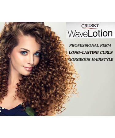 Cruset Wave Lotion for Color Permed Tinted Hair with Almond Milk - Professional Salon Style Volumizing & Curl-Enhancing Treatment - Buy Online on GoSupps.com