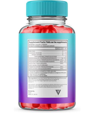 Fyvus (3 Pack) Keto ACV Gummies Keto Gummies Plus Apple Cider Vinegar Advanced Vegan Formulas Canada (180 Gummies) - Buy Online on GoSupps.com