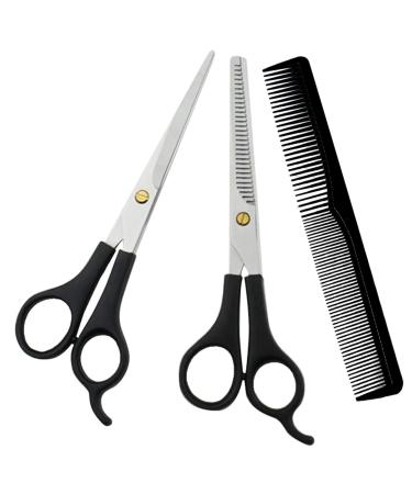 Dog Grooming Shears Kit Pets Grooming Scissors Set with Bonous Comb Made of Japanese Stainless Steel Lightweight Fashionable and Durable for Groomers