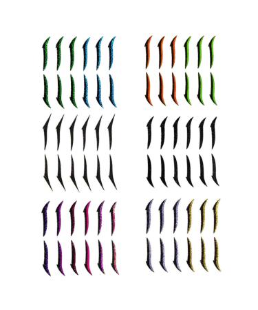 Beatifufu 6pcs Eyeliner Lash Tape Lotus Tealight Candle Holder Eye Line Strip Sticker Beauty Products Plastic