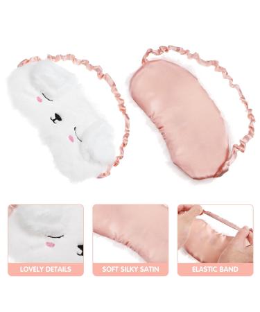 FRCOLOR Cute Cat Eye Sleep Mask - Silk Satin Blindfold for Travel & Sleeping | Ideal for Girls Men & Women - Buy Online on GoSupps.com
