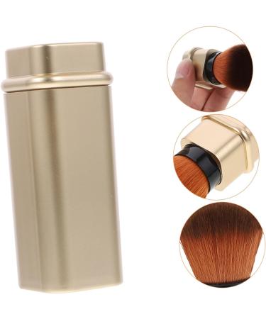 Angoily Makeup Cosmetics Brush Powder Brush Travel Wallet Fashion 2.7*2.7cm Golden - Buy Online on GoSupps.com