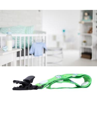 Shop Safe & Stylish Baby Pacifier Clip - Adjustable Anti-Drop Chain Holder for Infants & Toddlers (Green) - Buy Online on GoSupps.com