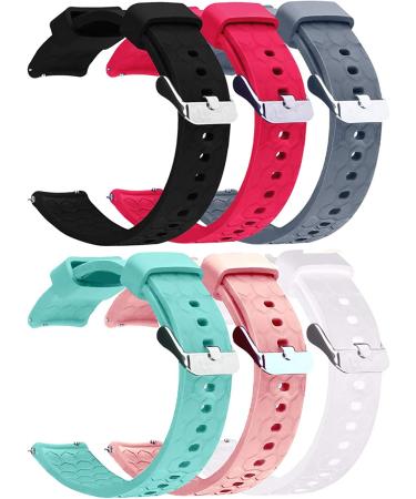 6-Pack Soft Silicone Bands for Donerton & KALINCO P22 Smart Watches - Quick Release Sport Straps for Women & Men - Buy Online on GoSupps.com