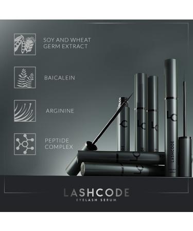 Eyelash Serum - Lashcode 5ml | Growth-Promoting Eyelash Enhancer for Longer Thicker Lashes - Buy Online on GoSupps.com