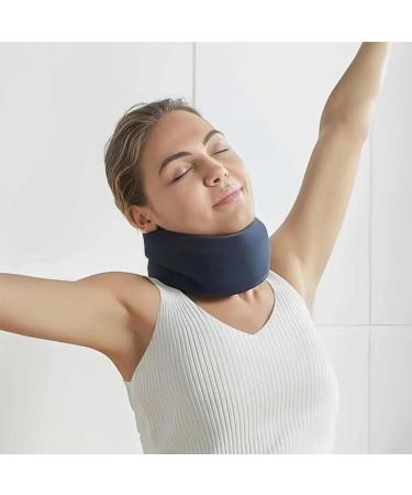 Cervical Neck Brace Adjustable Soft Neck Support Foam Brace | Neck Support Brace for Sleeping Relieves Neck and Spine Pressure Aligns Stabilizes Vertebrae for Women& Men Black L - Buy Online on GoSupps.com