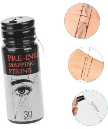 Beavorty Eyebrow Ink Black Line Eyebrow Microblading Ruler Eyebrow Mark Ruler Eyebrow Trimming Orthotics - Buy Online on GoSupps.com