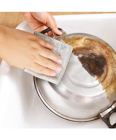 Dewedrt 2024 New Multi-Purpose Steel Wire Dishcloth Metal Wire Dishcloth for Scrubbing and Cleaning 10PCS - Buy Online on GoSupps.com
