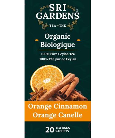 Sri Gardens Tea Orange Cinnamon Tea Bags 20 count - Buy Online on GoSupps.com