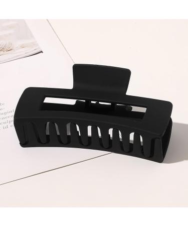 Hairstyle Hair Claw Frosted Shark Clip Women Plastic Anti-slip Teeth Strong Grip Back Head with Texture Scalp-friendly Black - Buy Online on GoSupps.com