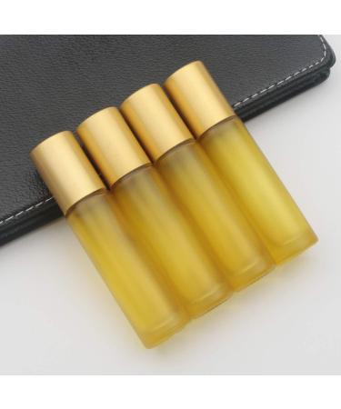 PXYELEC 10ML Essential Oil Roller Bottles - 10 Pack for Aromatherapy Perfumes & Lip Balm - Yellow Sample Bottles - Buy Online on GoSupps.com