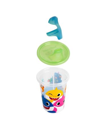 Pinkfong Baby Shark Sippy Cups - Reusable 10oz Toddler Cups - 10 Count Pack with Travel Caps - Buy Online on GoSupps.com