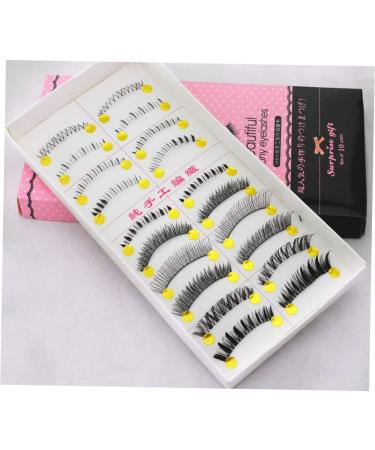 minkissy 10 Pairs Cross Eyelashes Fake Lashes Natural Eyelashes False Eyelash Fake Eyelash Nude Makeup - Buy Online on GoSupps.com