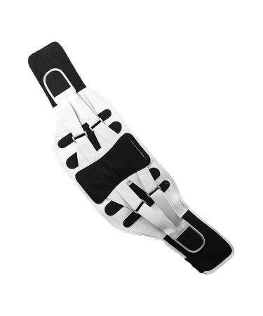 Lumbar Back Brace Lumbar Traction Device | Back Reliever Spinal Belt for Men Women Lower Back Brace Waist Support Belt for Gym Fitness Black B - Buy Online on GoSupps.com