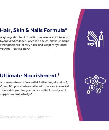 Doctor's Recipes Biotin Complex Hair Skin & Nails with Vitamins A C D3 & B Collagen Keratin MSM Hyaluronic Acid Amino Acids Choline & Inositol Metabolism Nerve Health 60 Caps - Buy Online on GoSupps.com