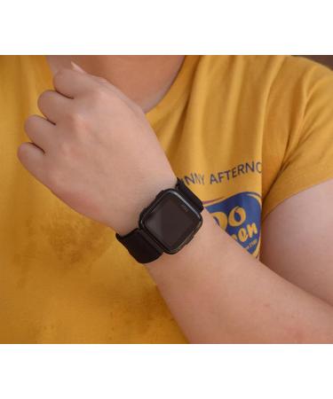 Adjustable Elastic Wrist Band/Ankle Band for Compatible with Fitbit Versa 2/Blaze/Versa/Versa Lite/Versa Special Edition Smartwatch  Stretchy Band for Men and Women Black - Buy Online on GoSupps.com