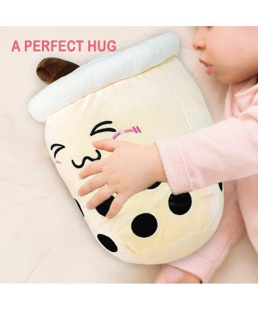 Anboor Bubble Tea Plush Pillow - 35cm Brown Boba Stuffed Toy for Kids | Soft and Cute Gift for Babies, Children | Stuffed Animals Plushies - Buy Online on GoSupps.com