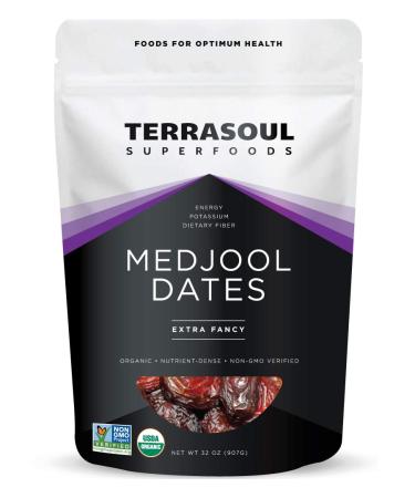 Terrasoul Superfoods Organic Medjool Dates 2 Lbs - Soft Chewy Texture  Sweet Caramel Flavor  Farm Fresh - Buy Online on GoSupps.com