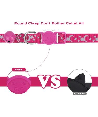 Shop Tagme Cat Neck Band - 2-Pack Reflective Collars for Kittens | Personalized Safety with Bell & Lock - Hot Pink 15-20 cm - Buy Online on GoSupps.com
