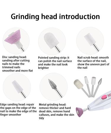 Nail Drill Bit Electric Nail Drill Bits Nail Drill Attachment Nail Drill Bits for Nail Gel Acrylic Nails Manicure Pedicure & Home Use 5 Pieces 5 pieces. - Buy Online on GoSupps.com