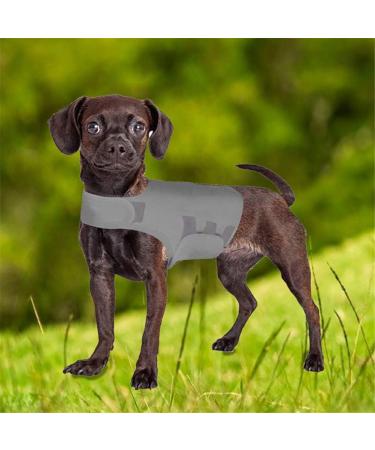 Beautyhe Dog Coat Anti-Stress Vest - Calming Medical Pet Shirt for Dogs - Recovery Suit & Fear Jacket - Light Gray Size 26 - Buy Online on GoSupps.com