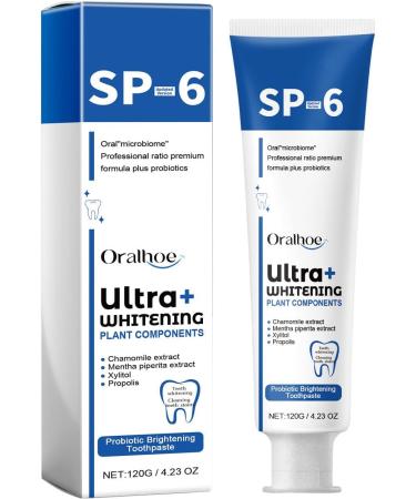 SP-6 Ultra Whitening Probiotic Toothpaste | Deep Cleaning & Fresh Breath | Buy Internationally - Buy Online on GoSupps.com