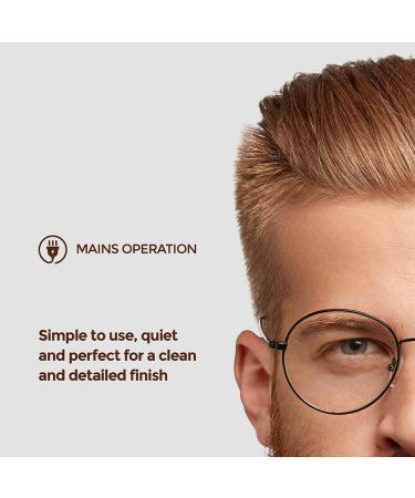 Paul Anthony 'Pro Series P200' Corded Hair Clipper - Lightweight - Self Sharpening Stainless Steel Blades - 4X Comb Guides - Precision Taper - Powerful Quiet Motor - Black/Orange - H5124 - Buy Online on GoSupps.com