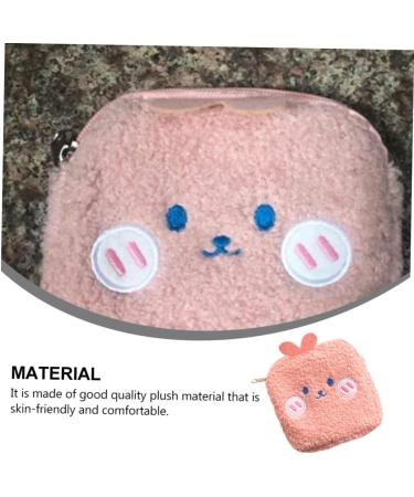 Healifty Mini Zipper Pouch for Sanitary Napkins and Makeup - Cute Plush Purse for Teen Girls - Buy Online on GoSupps.com