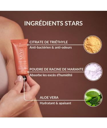 MiY | Organic Deodorant Cream gentle & moisturizing | Deodorant without white marks neutralizes odors & absorbs humidity | 40ml - Buy Online on GoSupps.com