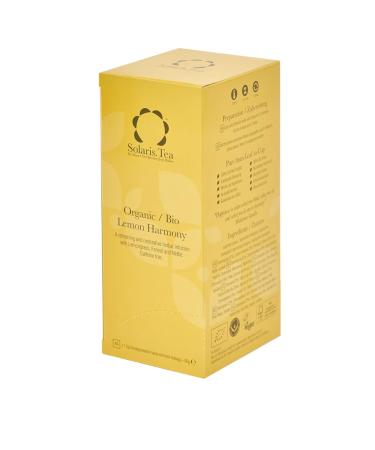 Solaris Tea Organic Lemon Harmony Herbal Tea - 40 Sewn Silk Tea Bags 60g - Premium International Shipping - Buy Online on GoSupps.com