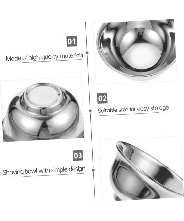 Angoily Stainless Steel Mixing Bowl - Ideal for Hair Dye Shaving Foam & Soap - Essential Shaving Tool & Accessories for Men - Buy Online on GoSupps.com