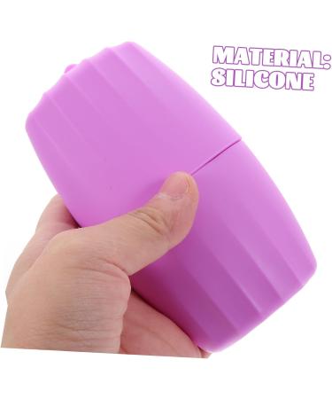 DOITOOL Ice Rollers Ice Facial Roller Cool Rolling Globe Ice Ball Skin Roller Cooling Globes for Eyes Facial Ice Roller Ice Roller Puffiness Purple Face Ice Bag Silica Gel 11.4x6.5cm Purple - Buy Online on GoSupps.com