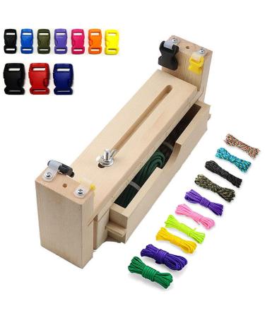 Afantti Bracelet Maker Making Kit Paracord Jig Tool with | 10 Paracord | for Braiding Bracelets