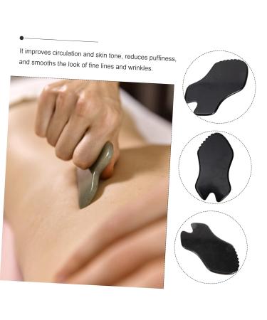 Beavorty Black Meteorite Gua Sha Facial Tool - Scraping Board & Neck Massage Tool for Glowing Skin - Buy Online on GoSupps.com