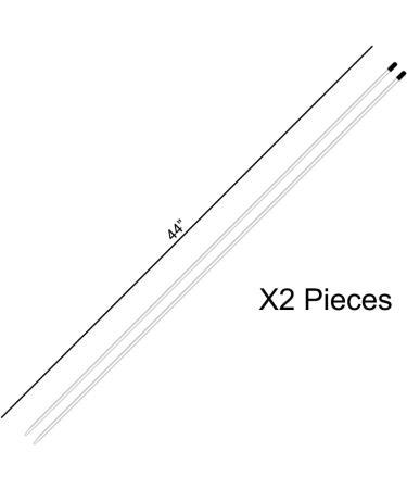 David Leadbetter MoRodz Swing Alignment Rods 2-Pack - White | Improve Your Golf Game - Buy Online on GoSupps.com