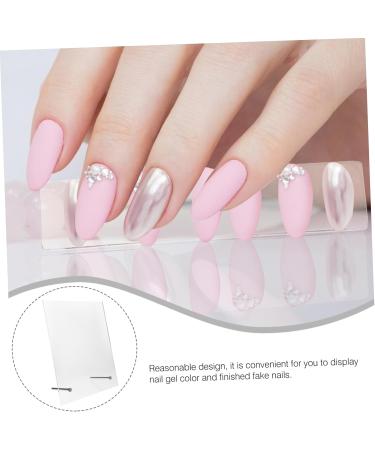 HAPINARY Nail Display Board Manicure Display Rack Nail Work Display Rack Nail Art Display Rack Nail Tips Display Holder Magnetic Nail Art Display Board Manicure Showing Board Manicure Tool 20x16cm Transparent - Buy Online on GoSupps.com