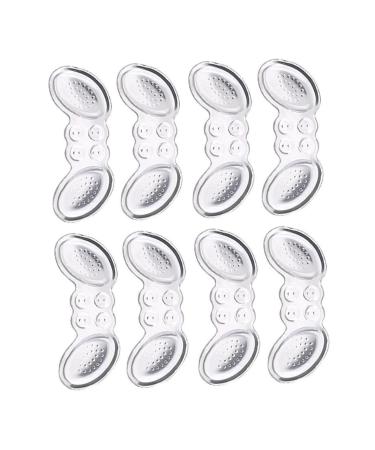 FOMIYES 8 Pairs Follow up High Heel Anti Drop Heel Gel Soft Sticker Invisible