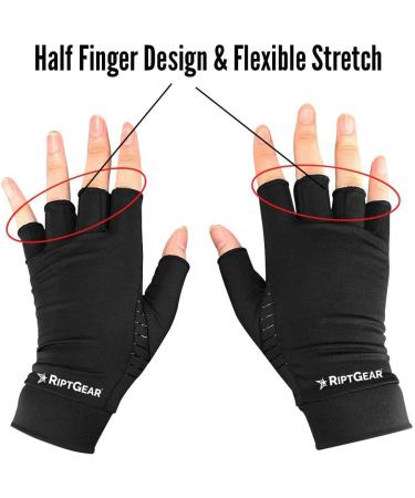 RiptGear Compression Gloves for Arthritis Relief - Men & Women - Medium - 1 Pair - Buy Online on GoSupps.com