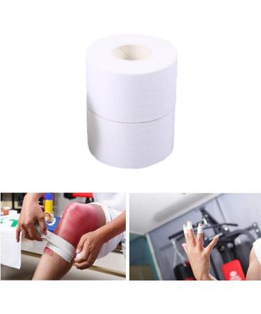INOOMP 2 Roll Cotton Muscle Stickers - Self-Adherent Athletic Sports Tape | Easy Tear Zigzag Elastic Tape for Muscle Support | Durable White Cohesive Bandage - Buy Online on GoSupps.com