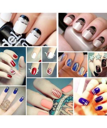 60 Sets Nail Art Striping Tape Line Nail Art Tips Decoration Sticker Tape for Dispenser Nail Art Tape Nails Stickers Shiny Glitter Tape Line Nail Tape for Nail Art Draw Box - Buy Online on GoSupps.com