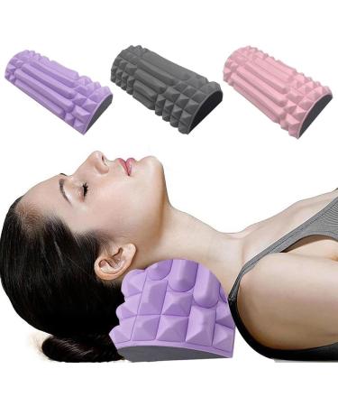 Japagzy Neck Massage Device - Pain Relief Neck Stretcher & Cervical Traction Pillow for Tension Relief | Relax Your Neck & Shoulders - Pink 30.5*11*5.5 - Buy Online on GoSupps.com